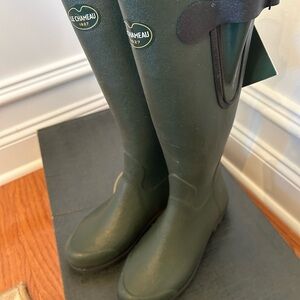 Le Chameau Women's Green Winter & Rain Boots